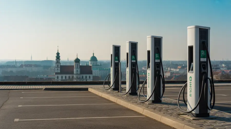 Stacje ładowania samochodów elektrycznych Białystok 2 ładowarki elektryczne